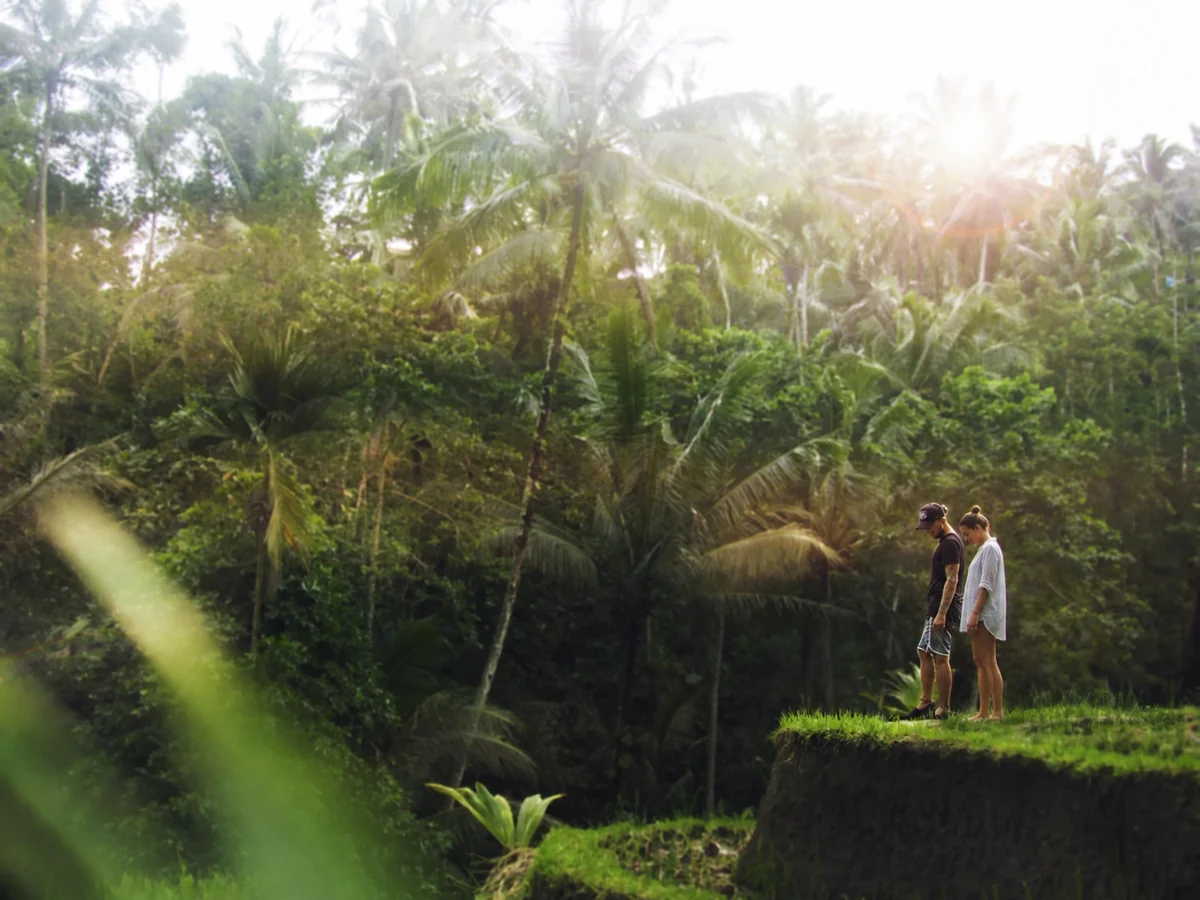 Wide Balinese landscape near Ubud